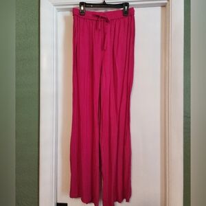 POL Fuchsia Wide-Leg Pants